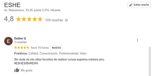 Sin duda de mis sitios favoritos de realizar cursos, expertos, másters, etc
#ESHESIBAREMA